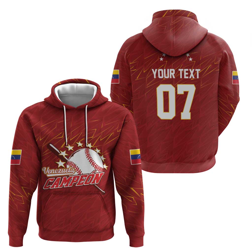 Venezuela Baseball Custom Zip Hoodie Campeon - Making History