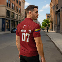Venezuela Baseball Custom Zipper Polo Shirt Campeon - Making History