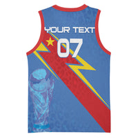 DR Congo 2026 Kopo ya Mokili Custom Basketball Jersey Leopards Making History