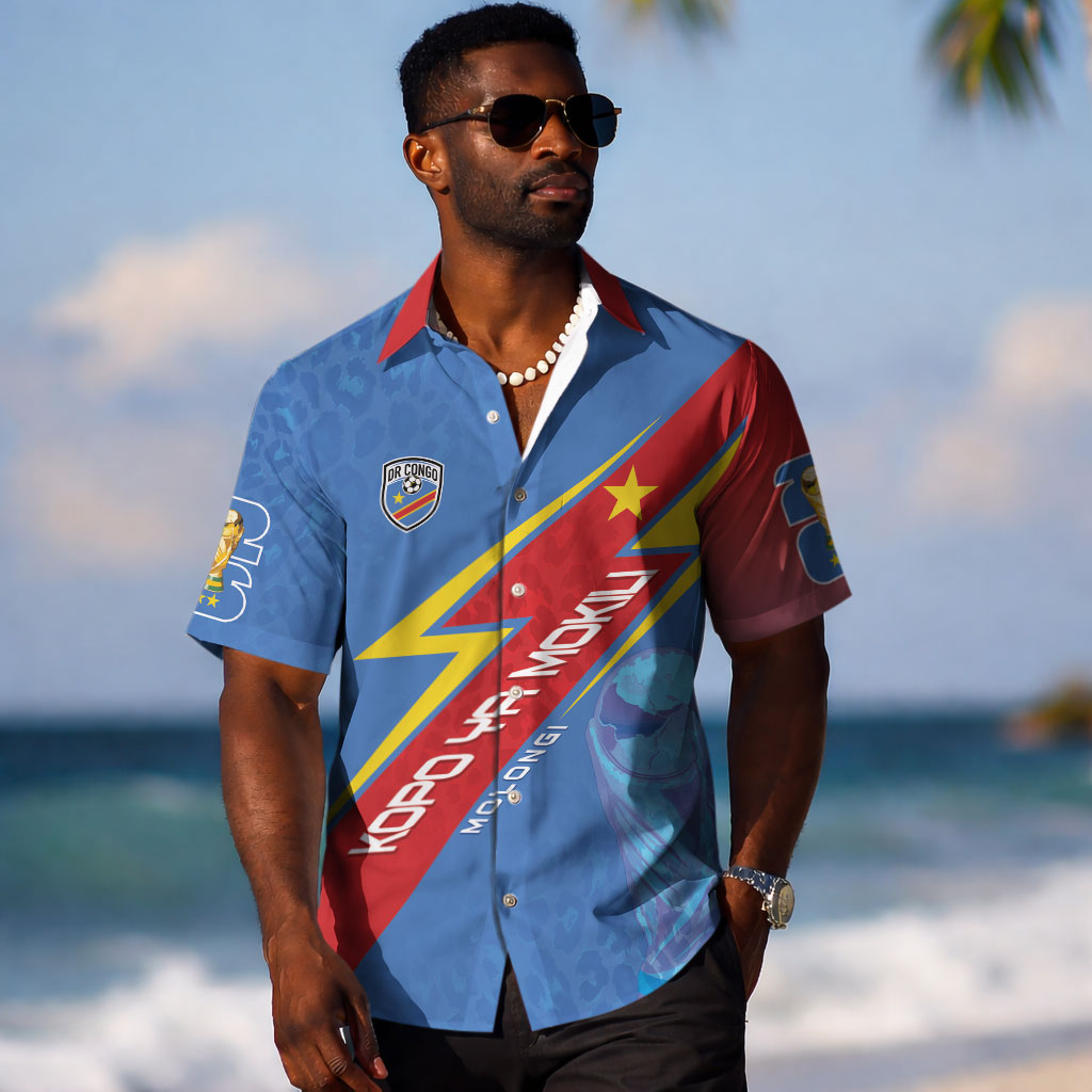 DR Congo 2026 Kopo ya Mokili Custom Hawaiian Shirt Leopards Making History LT7