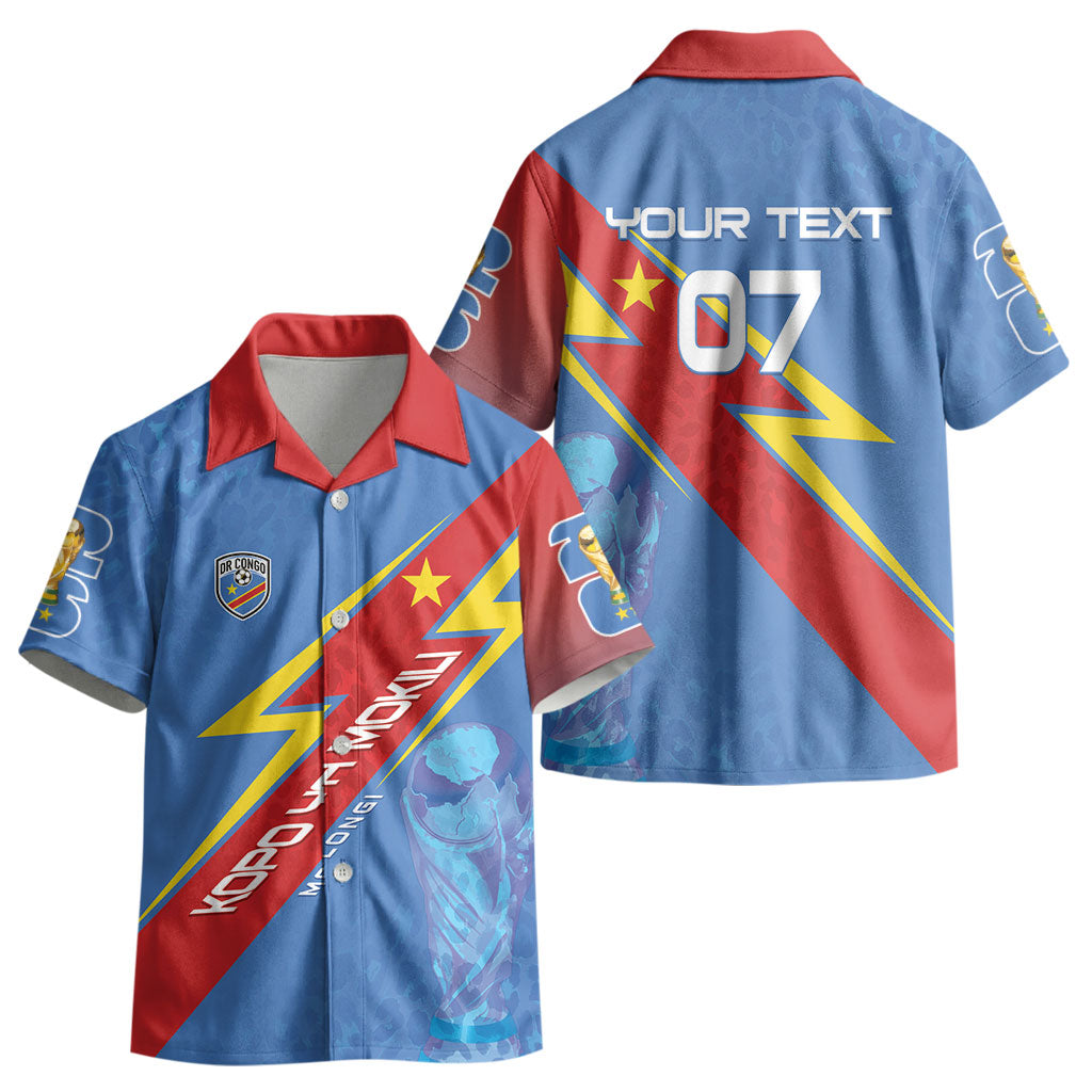 DR Congo 2026 Kopo ya Mokili Custom Kid Hawaiian Shirt Leopards Making History LT7