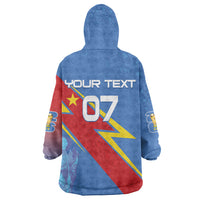 DR Congo 2026 Kopo ya Mokili Custom Kid Wearable Blanket Hoodie Leopards Making History