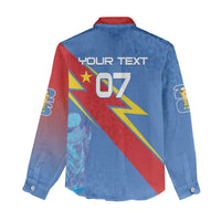 DR Congo 2026 Kopo ya Mokili Custom Women Casual Shirt Leopards Making History
