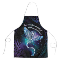Polynesian Tala Manta Ray Apron Nowhere You Could Go That I Won't Be With You - Wonder Print Shop