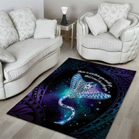 Polynesian Tala Manta Ray Area Rug Nowhere You Could Go That I Won't Be With You - Wonder Print Shop