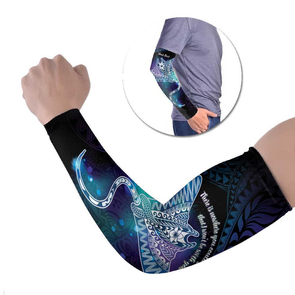 Polynesian Tala Manta Ray Arm Sleeves Nowhere You Could Go That I Won't Be With You - Wonder Print Shop