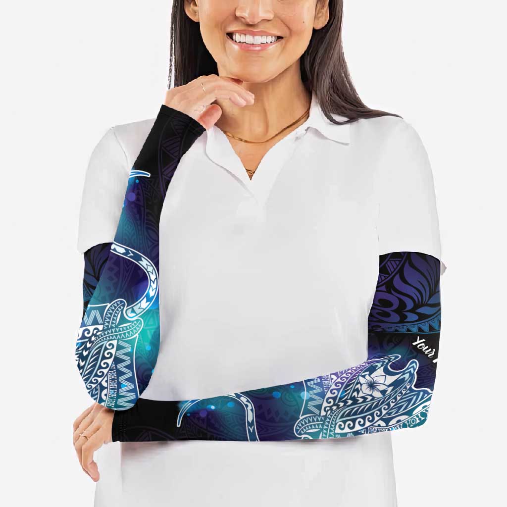Polynesian Tala Manta Ray Arm Sleeves Nowhere You Could Go That I Won't Be With You - Wonder Print Shop