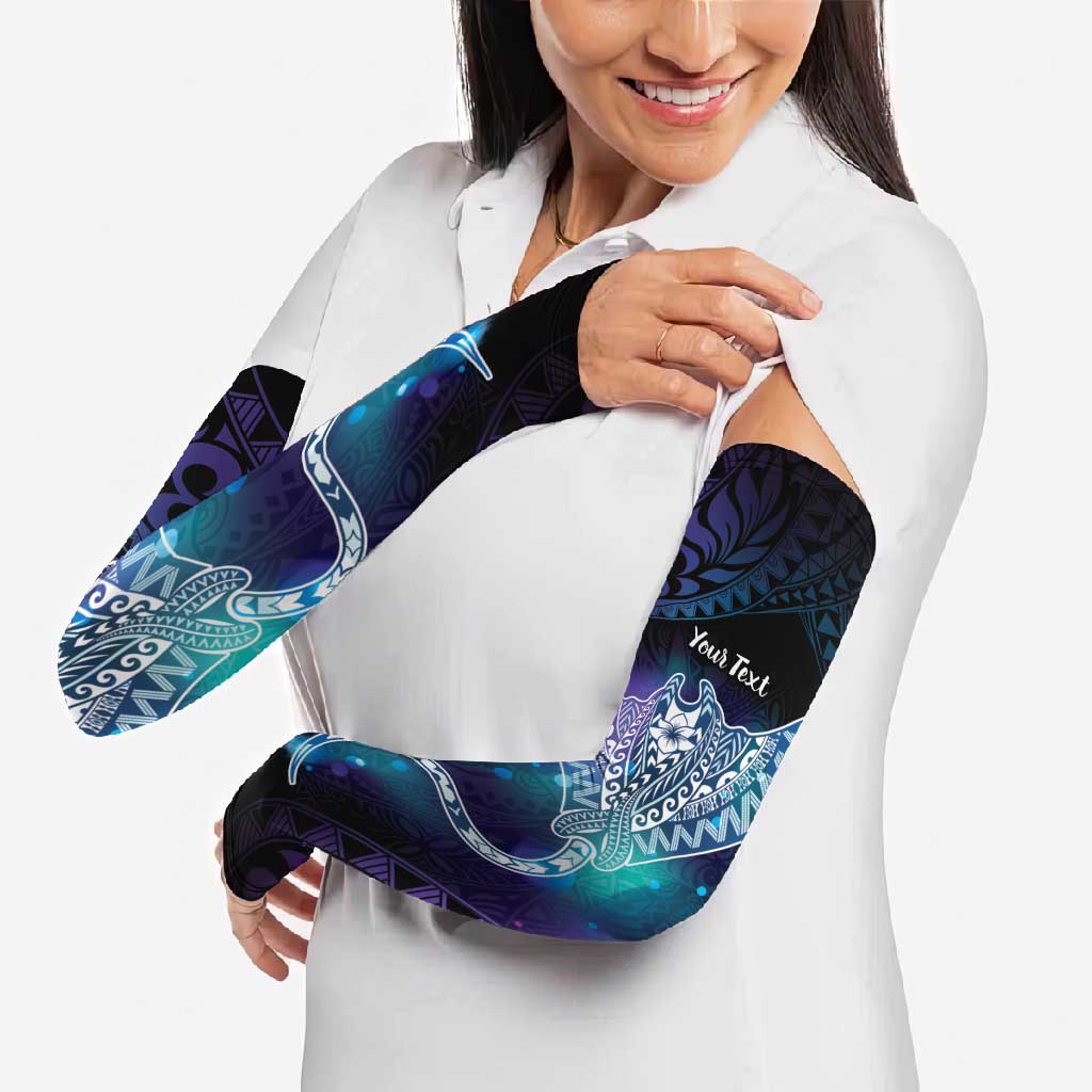 Polynesian Tala Manta Ray Arm Sleeves Nowhere You Could Go That I Won't Be With You - Wonder Print Shop