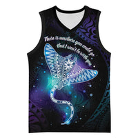 Polynesian Tala Manta Ray Basketball Jersey Nowhere You Could Go That I Won't Be With You - Wonder Print Shop