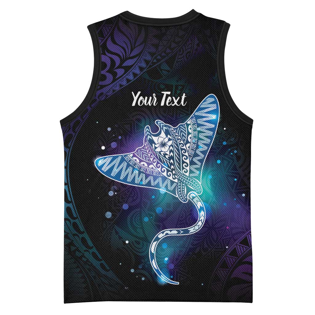 Polynesian Tala Manta Ray Basketball Jersey Nowhere You Could Go That I Won't Be With You - Wonder Print Shop