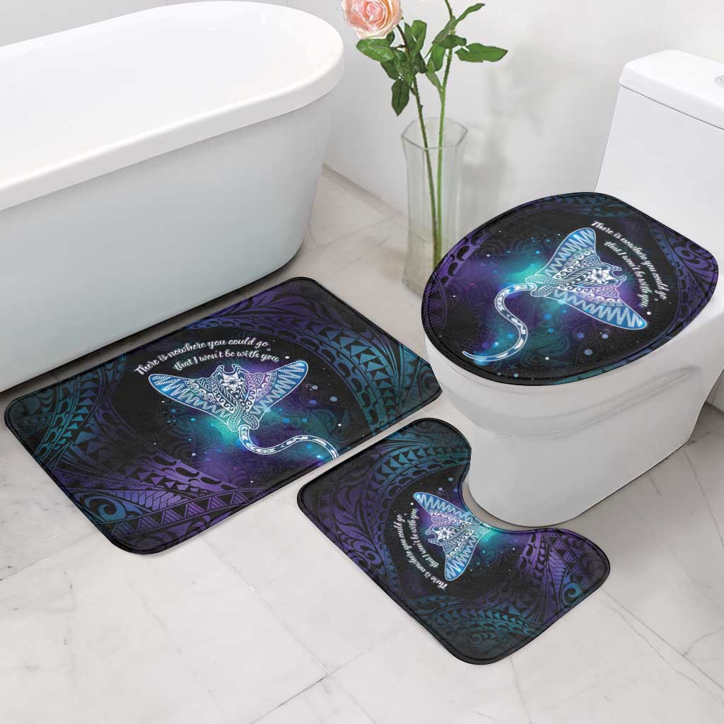Polynesian Tala Manta Ray Bathroom Set Nowhere You Could Go That I Won't Be With You - Wonder Print Shop