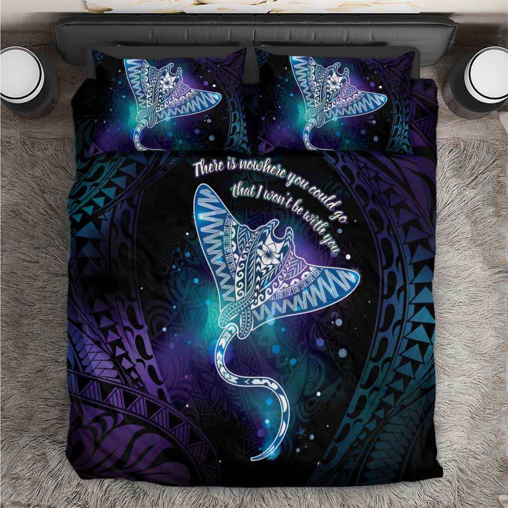 Polynesian Tala Manta Ray Bedding Set Nowhere You Could Go That I Won't Be With You - Wonder Print Shop