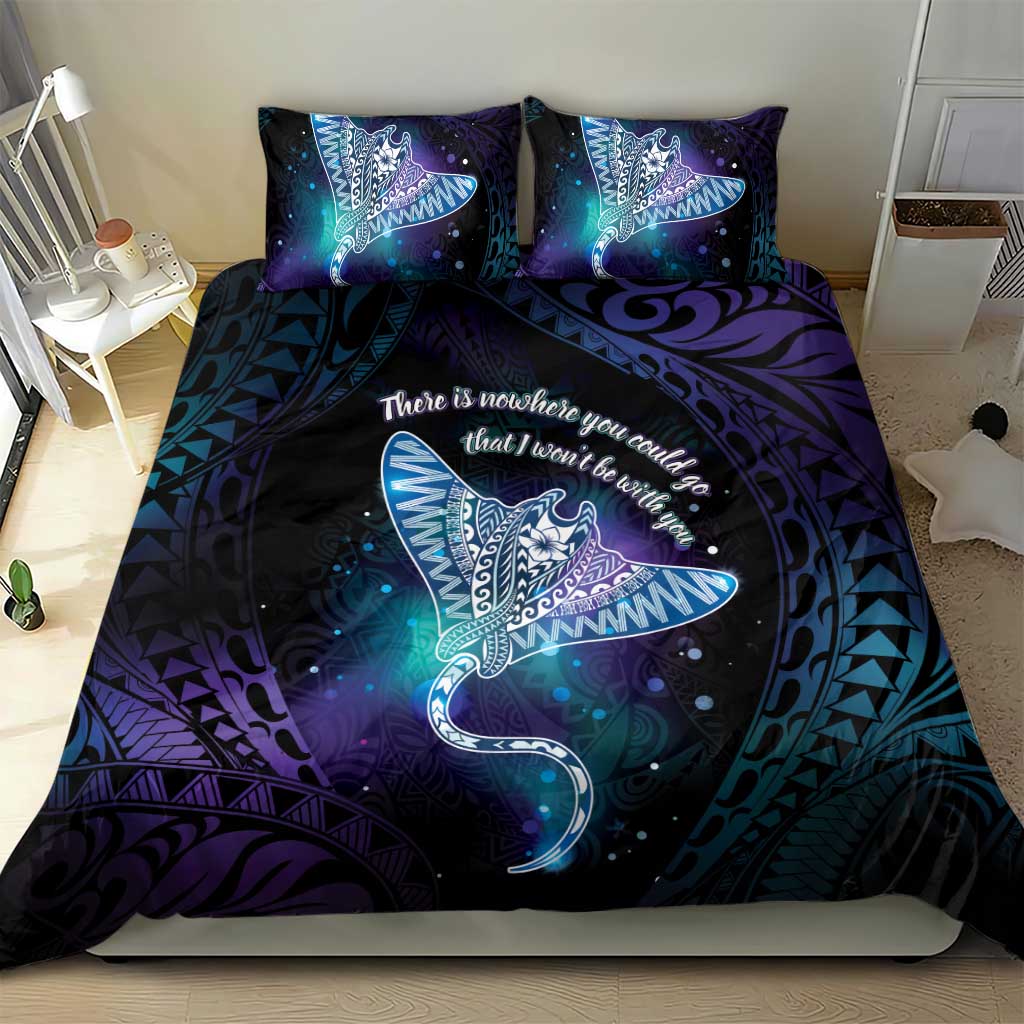 Polynesian Tala Manta Ray Bedding Set Nowhere You Could Go That I Won't Be With You - Wonder Print Shop