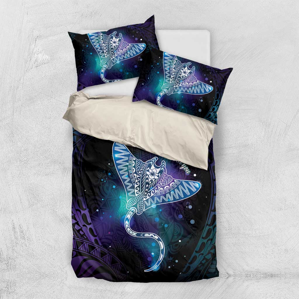 Polynesian Tala Manta Ray Bedding Set Nowhere You Could Go That I Won't Be With You - Wonder Print Shop