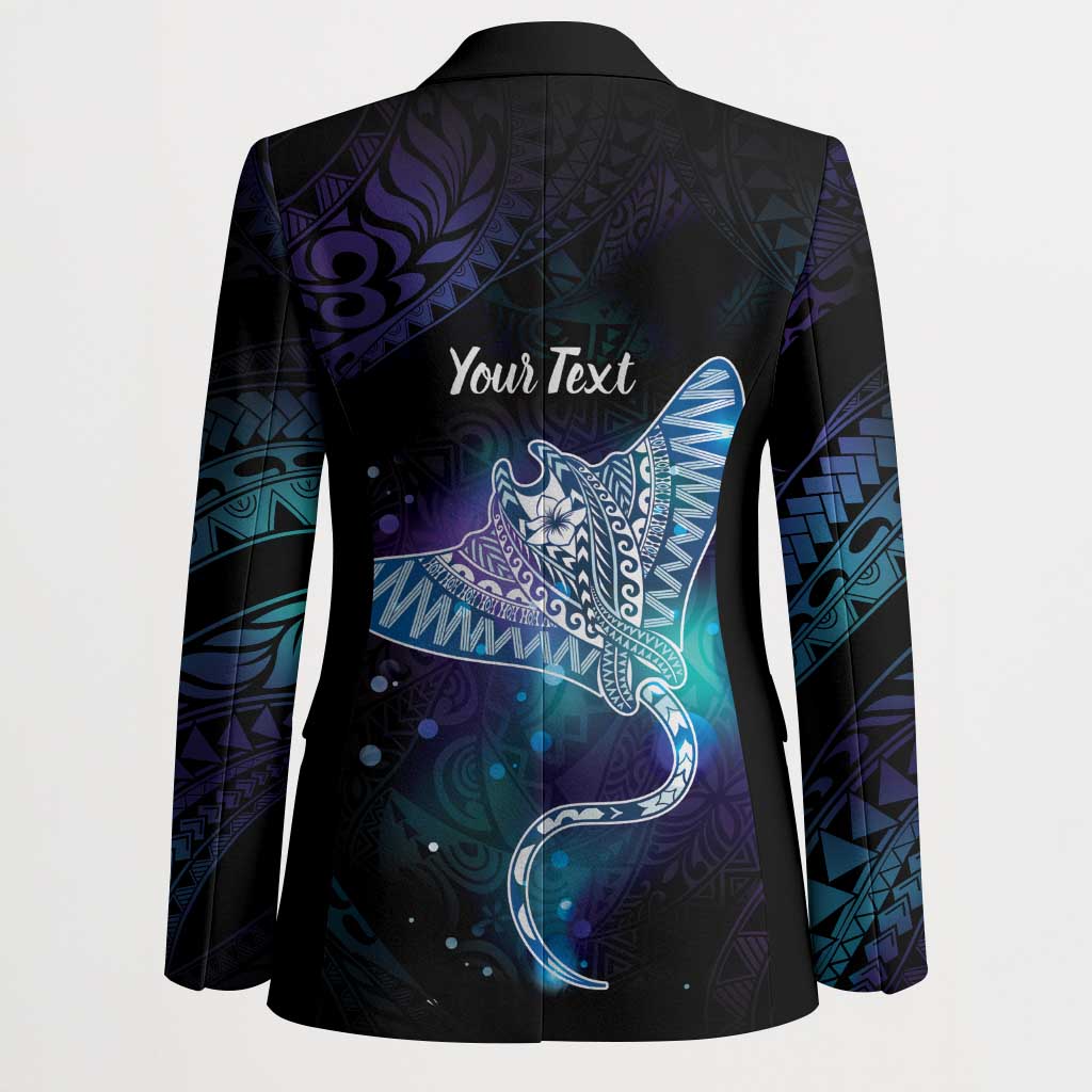 Polynesian Tala Manta Ray Blazer Nowhere You Could Go That I Won't Be With You - Wonder Print Shop