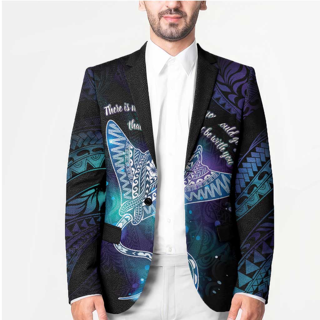 Polynesian Tala Manta Ray Blazer Nowhere You Could Go That I Won't Be With You - Wonder Print Shop