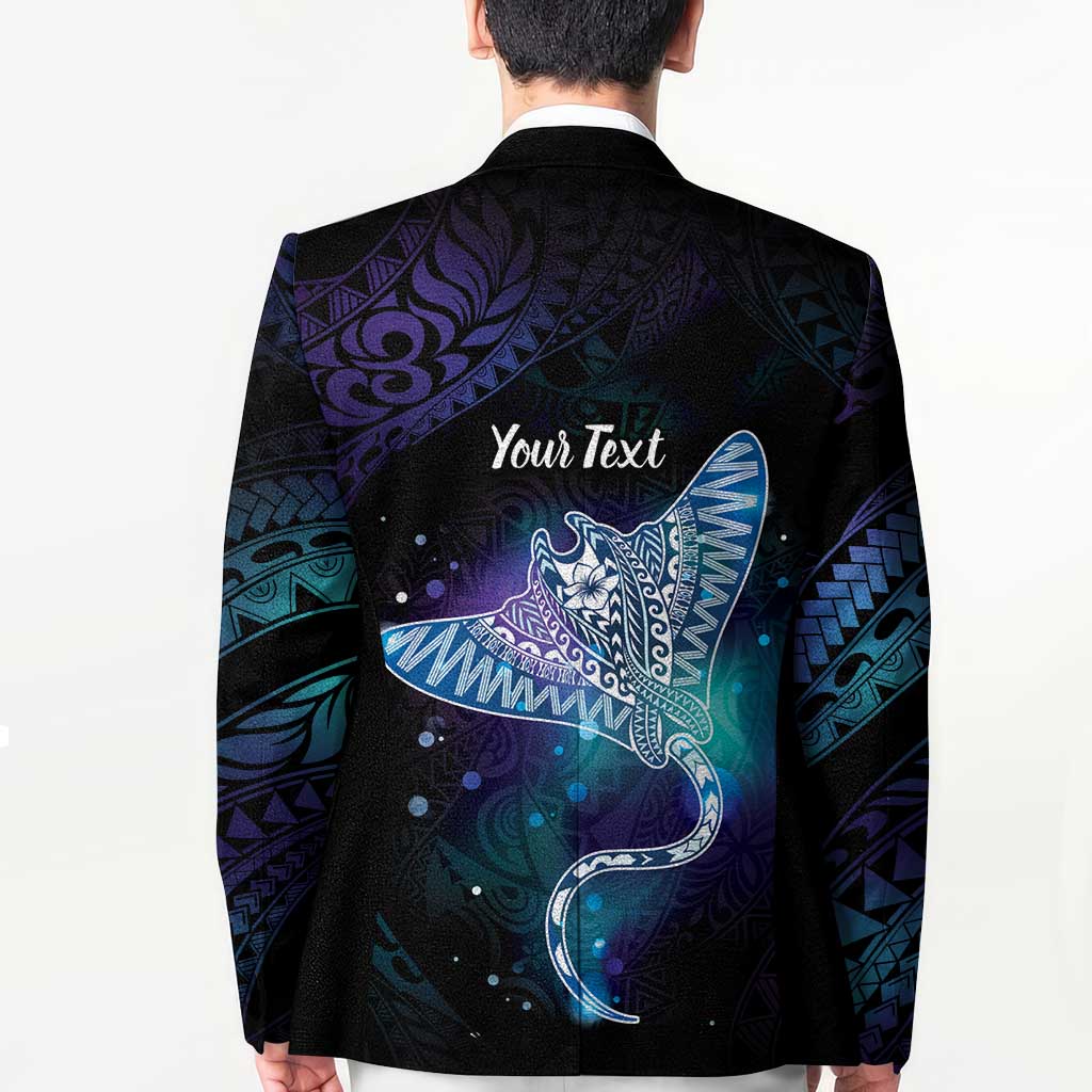 Polynesian Tala Manta Ray Blazer Nowhere You Could Go That I Won't Be With You - Wonder Print Shop