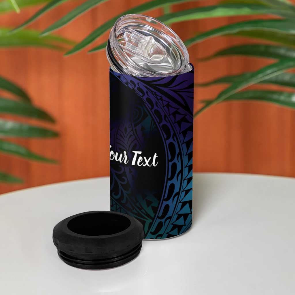 Polynesian Tala Manta Ray 4 in 1 Can Cooler Tumbler Nowhere You Could Go That I Won't Be With You - Wonder Print Shop