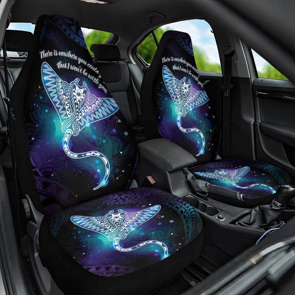 Polynesian Tala Manta Ray Car Seat Cover Nowhere You Could Go That I Won't Be With You - Wonder Print Shop
