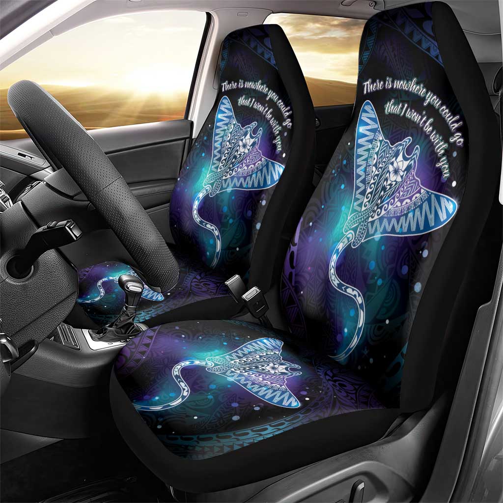 Polynesian Tala Manta Ray Car Seat Cover Nowhere You Could Go That I Won't Be With You - Wonder Print Shop