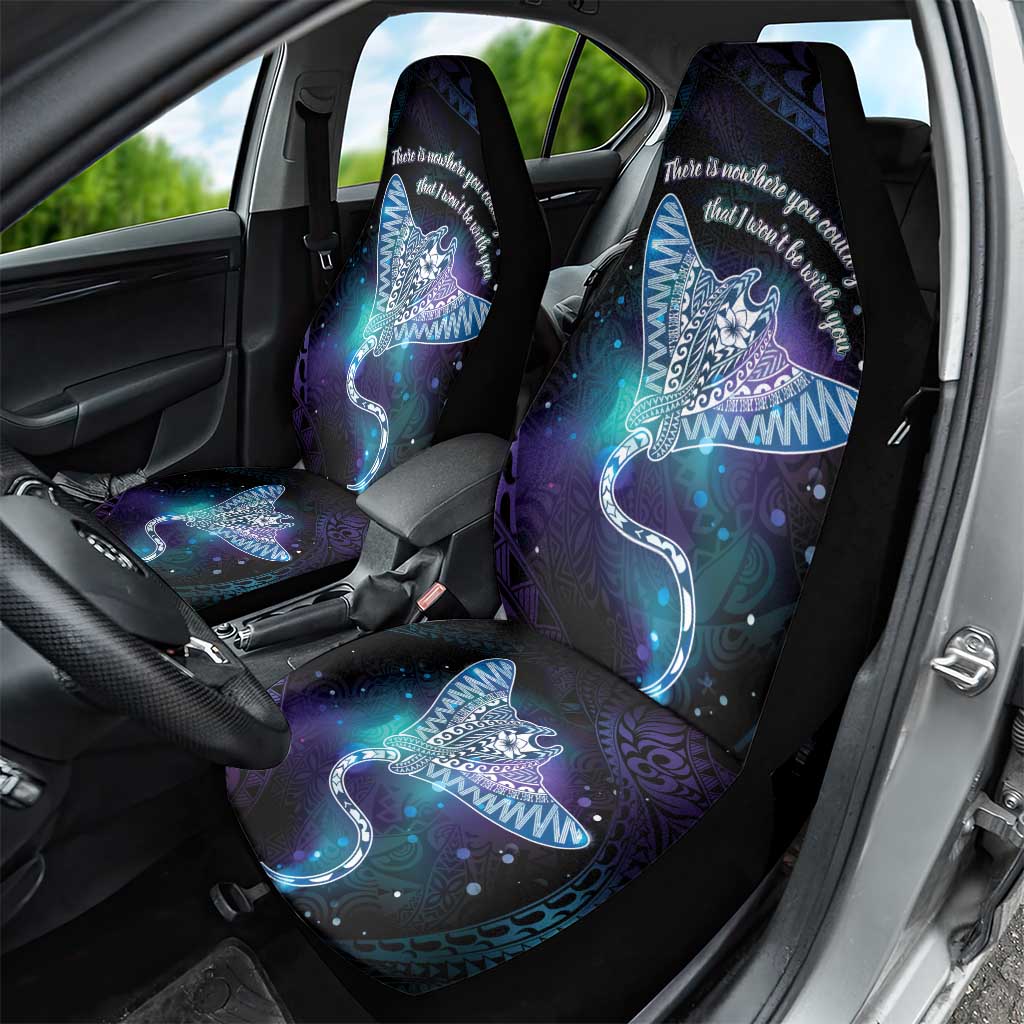 Polynesian Tala Manta Ray Car Seat Cover Nowhere You Could Go That I Won't Be With You - Wonder Print Shop