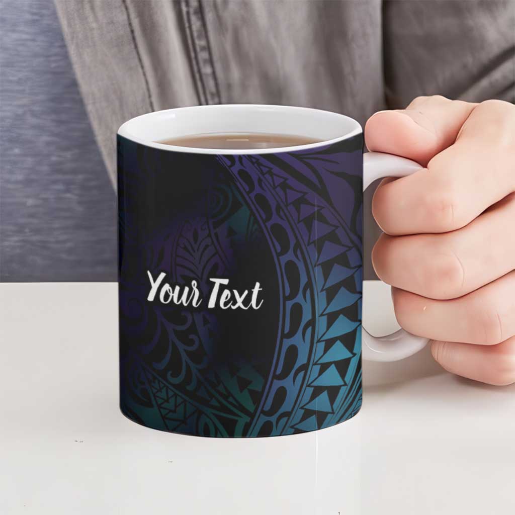 Polynesian Tala Manta Ray Ceramic Mug Nowhere You Could Go That I Won't Be With You - Wonder Print Shop