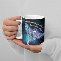 Polynesian Tala Manta Ray Ceramic Mug Nowhere You Could Go That I Won't Be With You - Wonder Print Shop