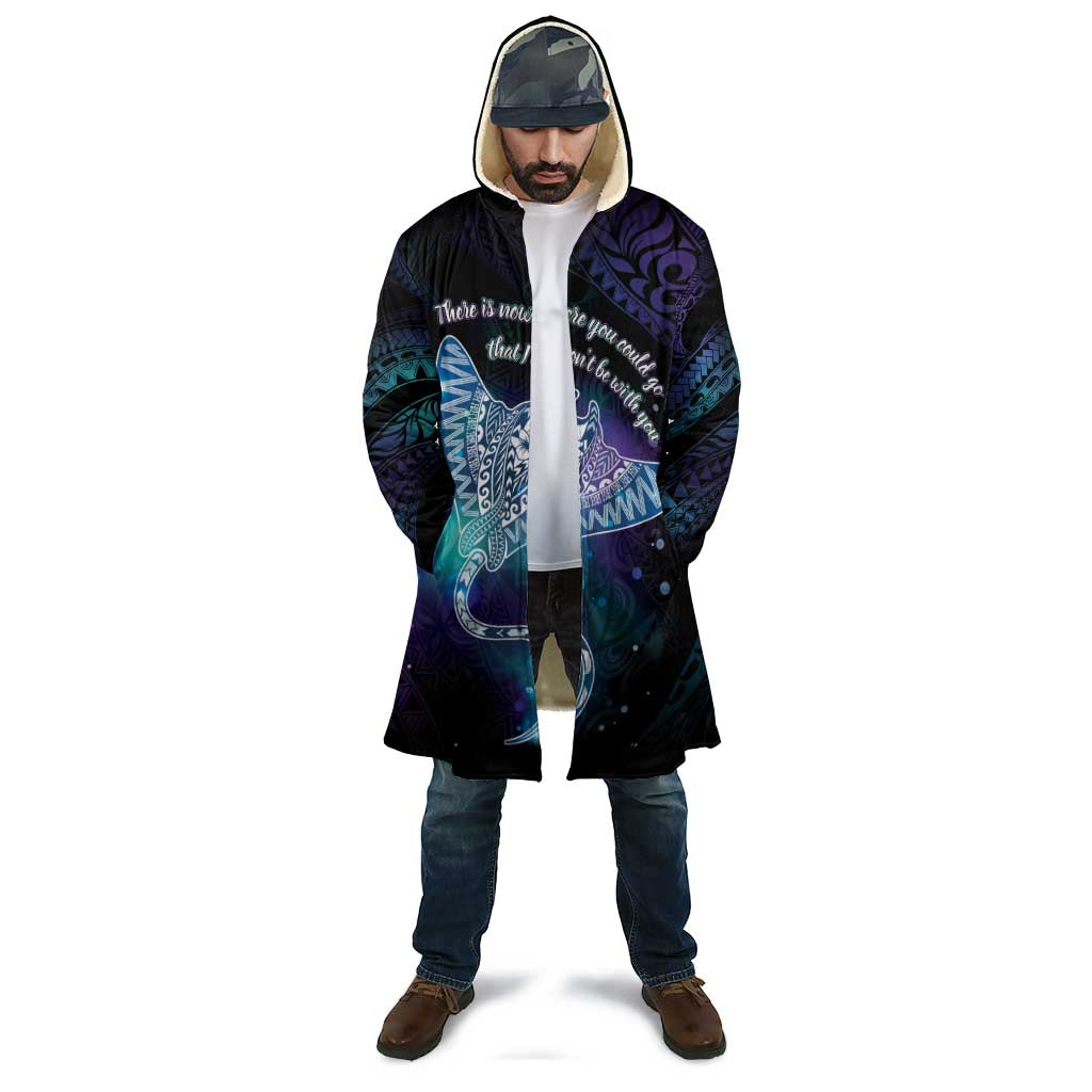 Polynesian Tala Manta Ray Cloak Nowhere You Could Go That I Won't Be With You - Wonder Print Shop