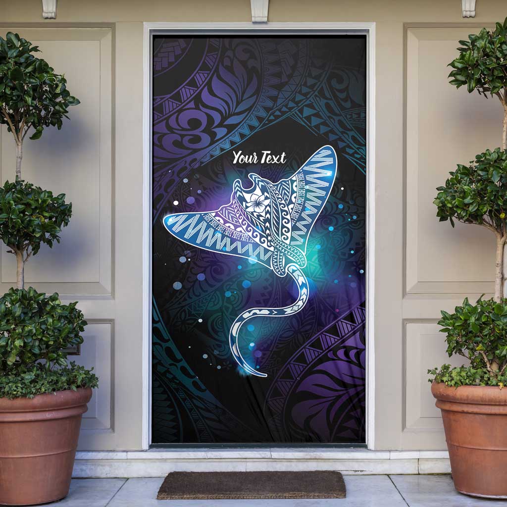 Polynesian Tala Manta Ray Door Cover Nowhere You Could Go That I Won't Be With You - Wonder Print Shop