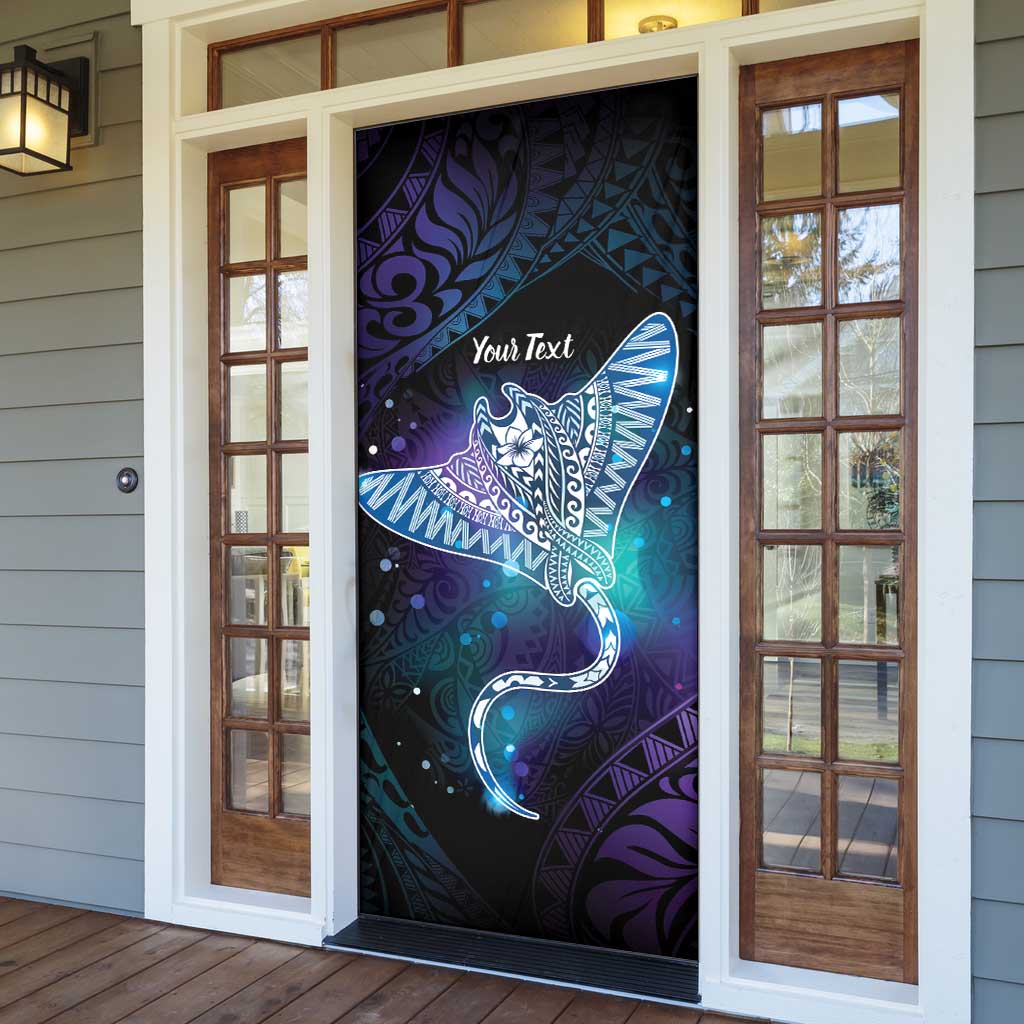 Polynesian Tala Manta Ray Door Cover Nowhere You Could Go That I Won't Be With You - Wonder Print Shop