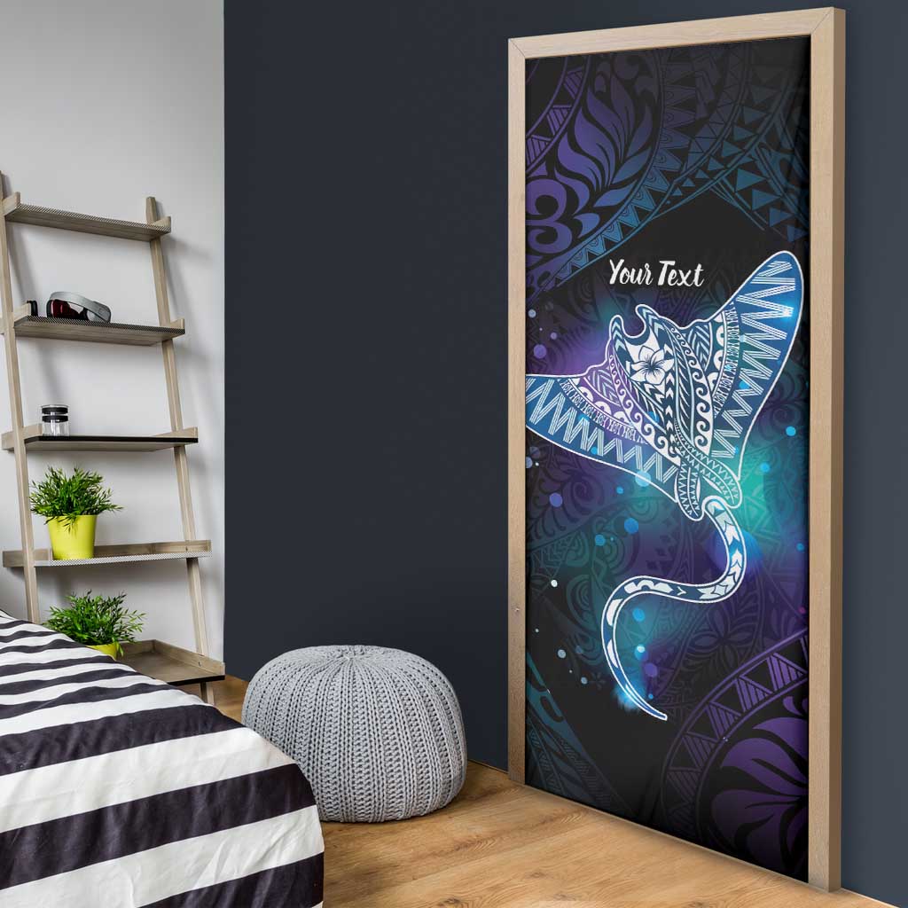 Polynesian Tala Manta Ray Door Cover Nowhere You Could Go That I Won't Be With You - Wonder Print Shop