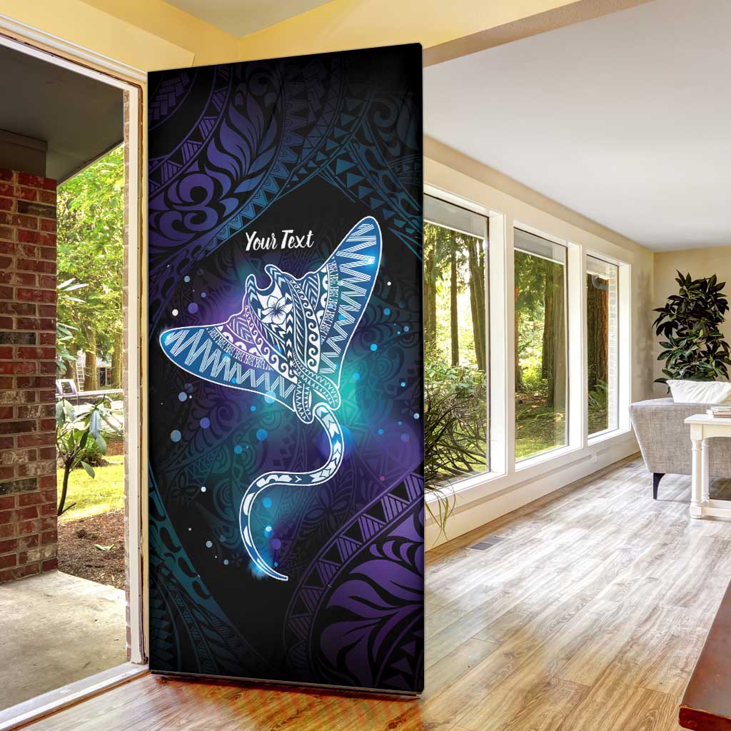 Polynesian Tala Manta Ray Door Cover Nowhere You Could Go That I Won't Be With You - Wonder Print Shop