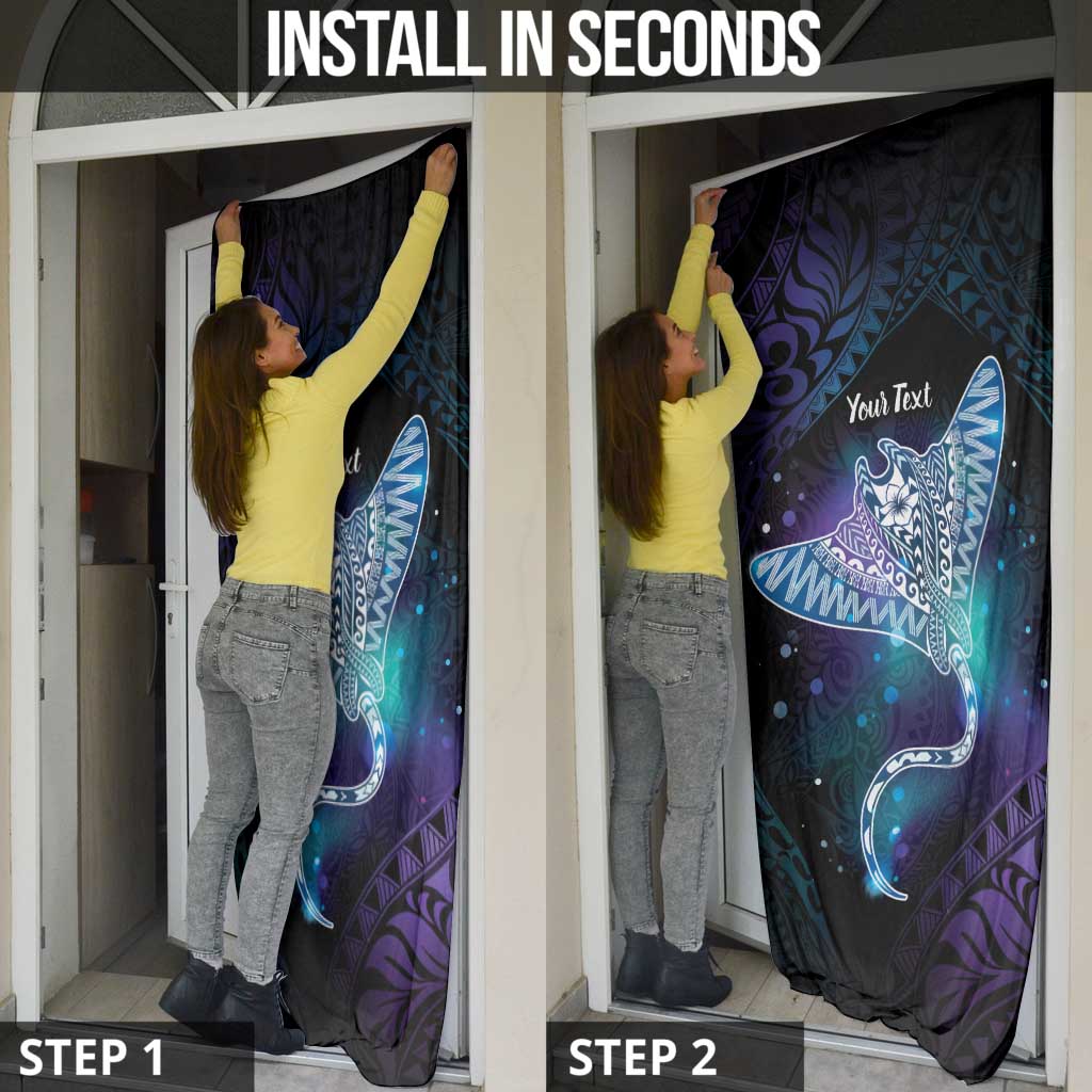 Polynesian Tala Manta Ray Door Cover Nowhere You Could Go That I Won't Be With You - Wonder Print Shop