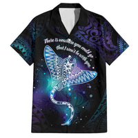 Polynesian Tala Manta Ray Family Matching Long Sleeve Bodycon Dress and Hawaiian Shirt Nowhere You Could Go That I Won't Be With You - Wonder Print Shop