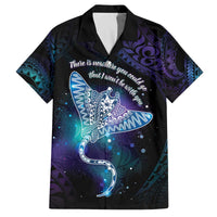 Polynesian Tala Manta Ray Family Matching Off The Shoulder Long Sleeve Dress and Hawaiian Shirt Nowhere You Could Go That I Won't Be With You - Wonder Print Shop