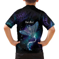 Polynesian Tala Manta Ray Family Matching Puletasi and Hawaiian Shirt Nowhere You Could Go That I Won't Be With You - Wonder Print Shop