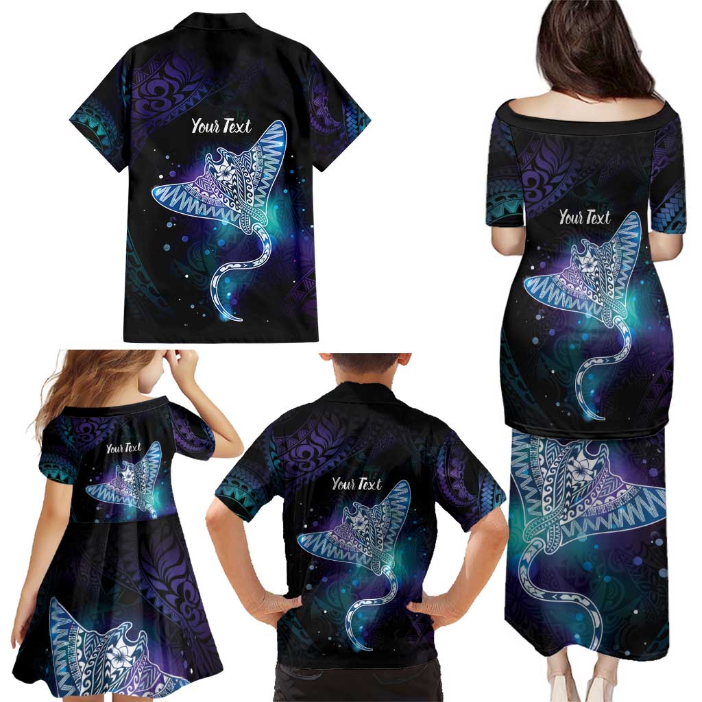 Polynesian Tala Manta Ray Family Matching Puletasi and Hawaiian Shirt Nowhere You Could Go That I Won't Be With You - Wonder Print Shop
