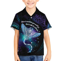 Polynesian Tala Manta Ray Family Matching Puletasi and Hawaiian Shirt Nowhere You Could Go That I Won't Be With You - Wonder Print Shop