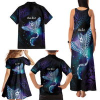 Polynesian Tala Manta Ray Family Matching Tank Maxi Dress and Hawaiian Shirt Nowhere You Could Go That I Won't Be With You - Wonder Print Shop