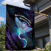 Polynesian Tala Manta Ray Garden Flag Nowhere You Could Go That I Won't Be With You - Wonder Print Shop