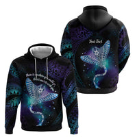 Polynesian Tala Manta Ray Hoodie Nowhere You Could Go That I Won't Be With You - Wonder Print Shop