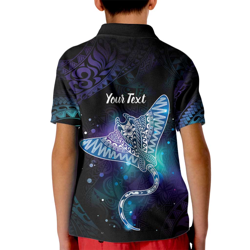 Polynesian Tala Manta Ray Kid Polo Shirt Nowhere You Could Go That I Won't Be With You - Wonder Print Shop