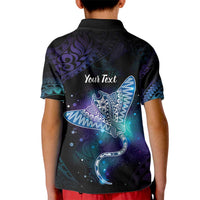 Polynesian Tala Manta Ray Kid Polo Shirt Nowhere You Could Go That I Won't Be With You - Wonder Print Shop