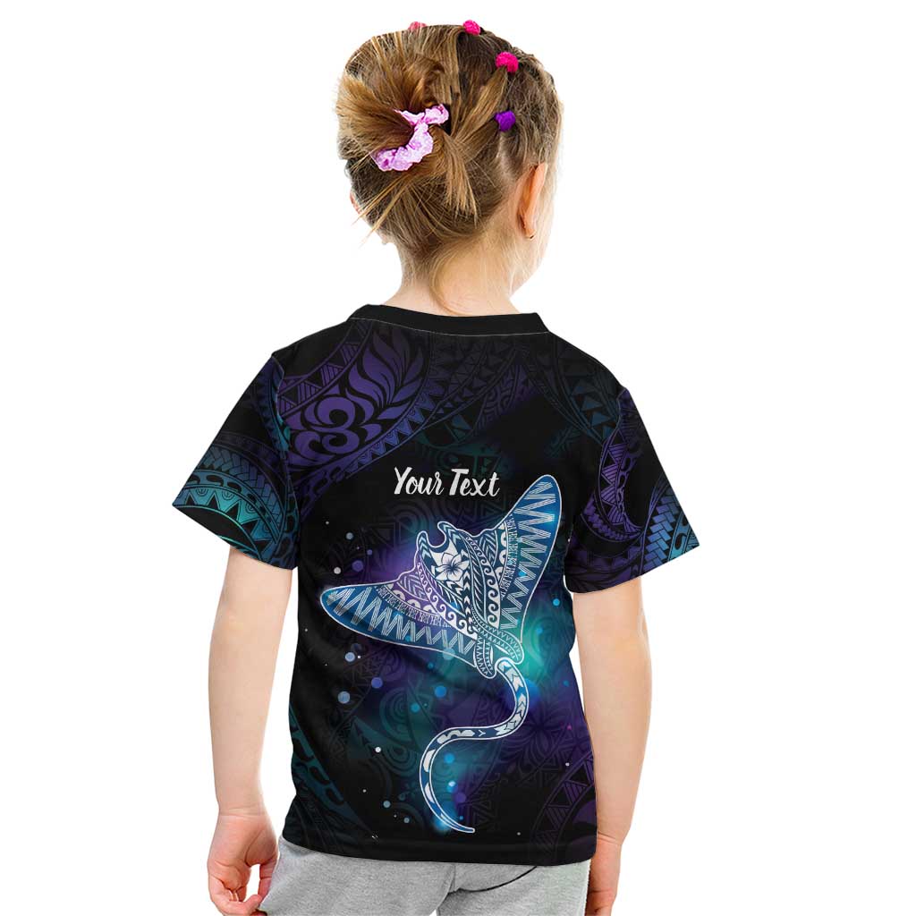 Polynesian Tala Manta Ray Kid T Shirt Nowhere You Could Go That I Won't Be With You - Wonder Print Shop