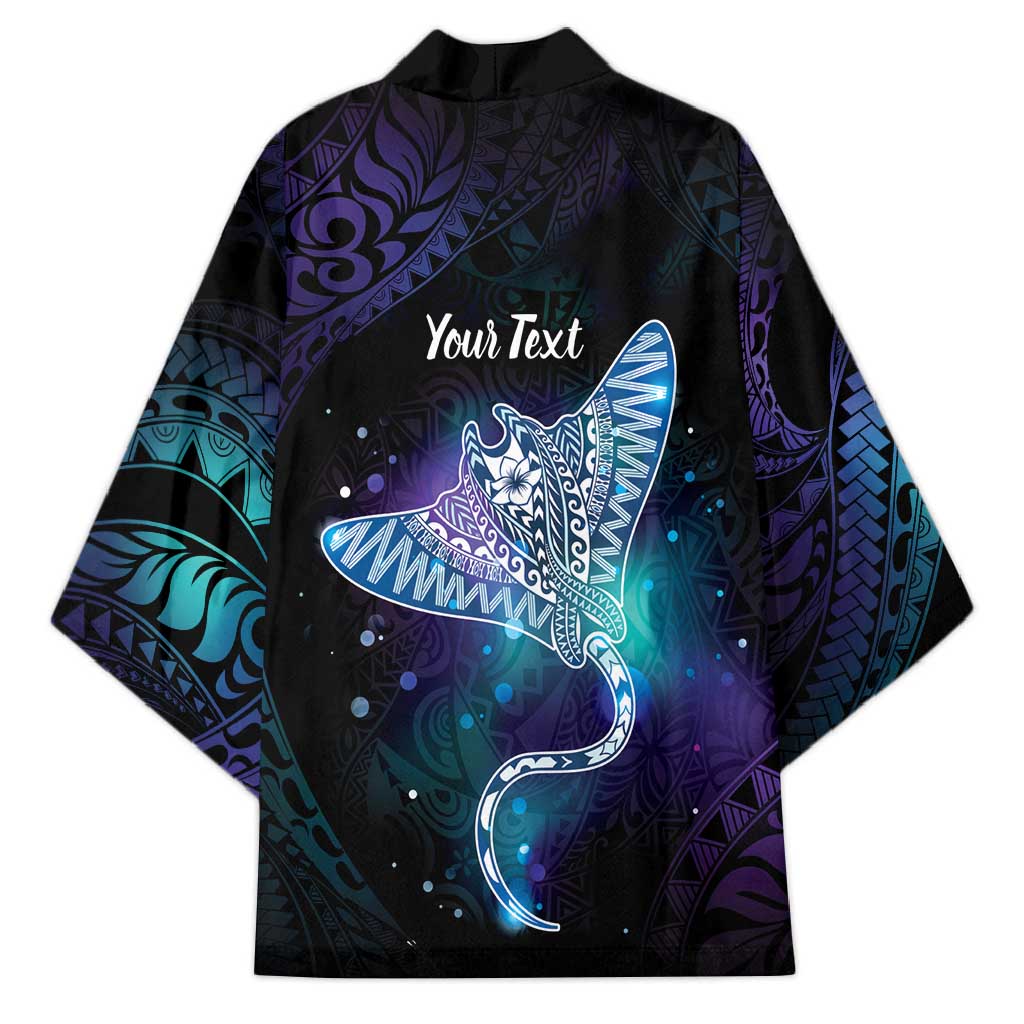 Polynesian Tala Manta Ray Kimono Nowhere You Could Go That I Won't Be With You - Wonder Print Shop