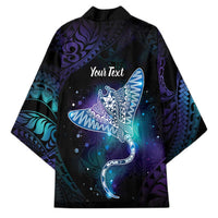 Polynesian Tala Manta Ray Kimono Nowhere You Could Go That I Won't Be With You - Wonder Print Shop