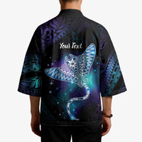 Polynesian Tala Manta Ray Kimono Nowhere You Could Go That I Won't Be With You - Wonder Print Shop