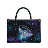 Polynesian Tala Manta Ray Leather Bag Nowhere You Could Go That I Won't Be With You - Wonder Print Shop