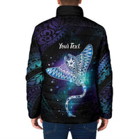 Polynesian Tala Manta Ray Padded Jacket Nowhere You Could Go That I Won't Be With You - Wonder Print Shop