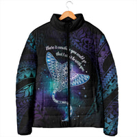 Polynesian Tala Manta Ray Padded Jacket Nowhere You Could Go That I Won't Be With You - Wonder Print Shop
